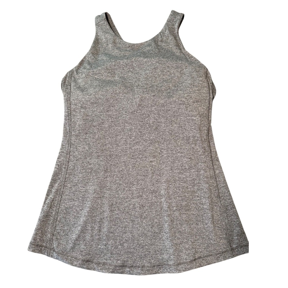 All in Motion Grey Racerback Athleisure Tank Top Built in Bra Active Small